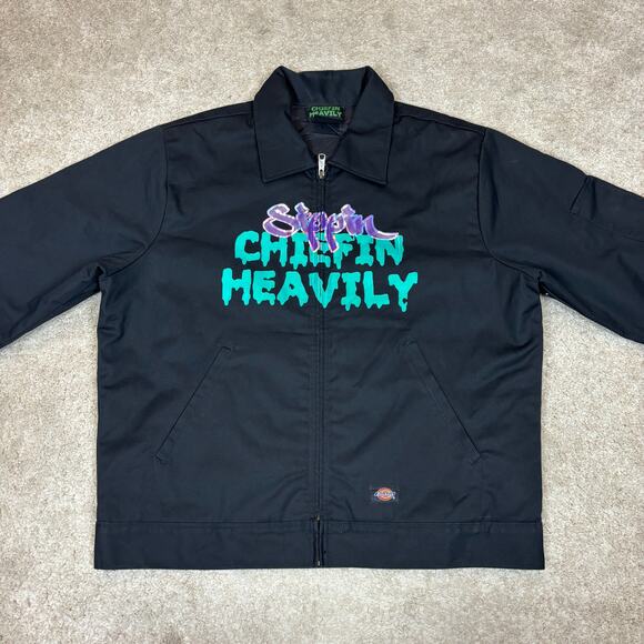 Dickies Chiefin Heavily Full Zip Jacket Rare Men's Large - Picture 2 of 16